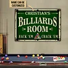 Customizable Billiards Club Room Rack\'em Crack\'em Customized Classic Metal Signs