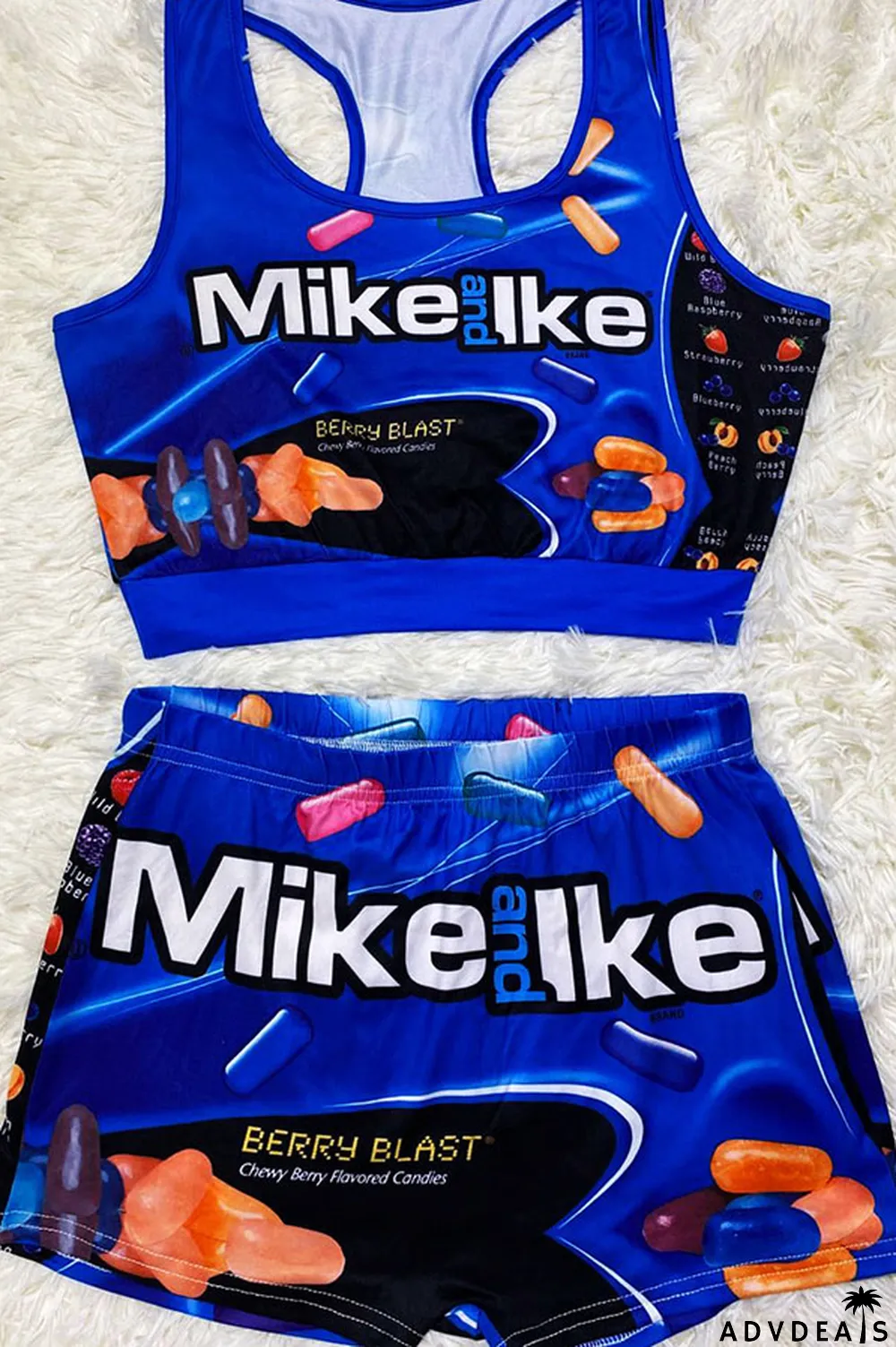 Gold Sexy Europe and America Print Solid Straight Sleeveless Two Pieces