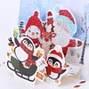 (US Only)6PCS DIY Diamond Art Greeting Cards Xmas Designs for Festivals and Celebrations