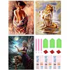 3pcs Diamond Painting -DIY Round Drill Women