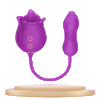 CARMEN | Flirtwithsb 3 in 1 Tongue Licking Rose Toy Vibrator