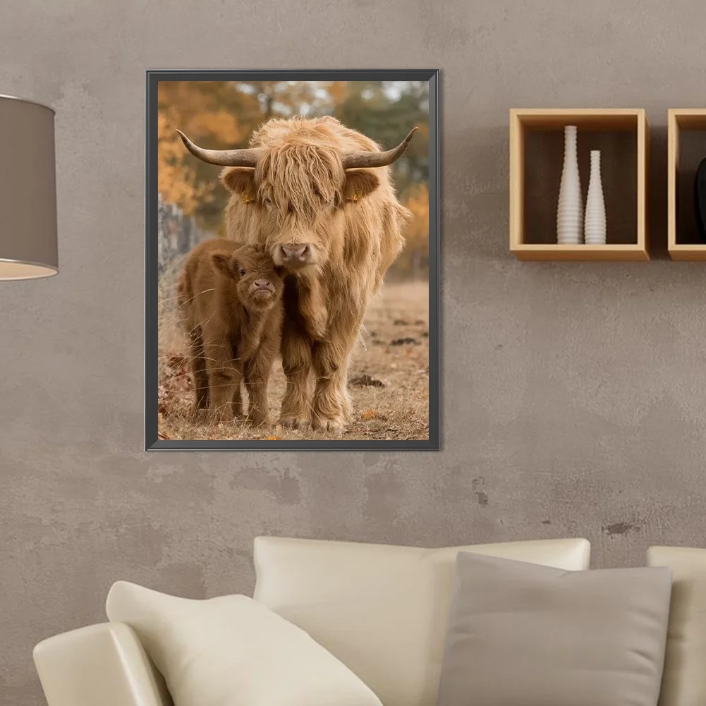 Diamond Painting - Full Round Drill - Highland Yak(Canvas|30*40cm)