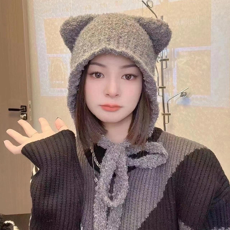 Women’s Vacation Solid Color Eaveless Wool Cap