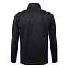 25/26 Barcelona Black steel stamped version long zipper  Training Jacket Set