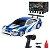 RC High-Speed Remote Control Drift Car 1:43 Full-Scale Infinitely Variable Speed 2.4GHz 15km/h High-Speed Sports Racing Car Model Toy