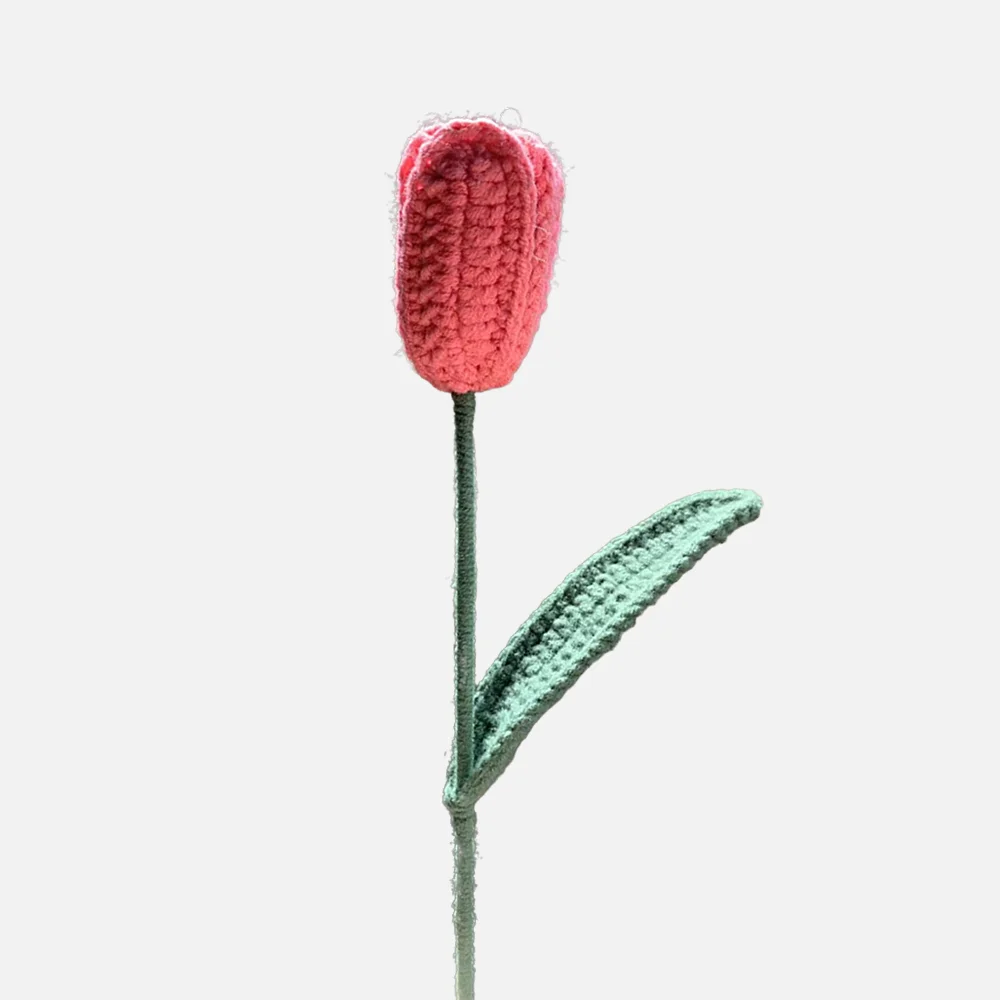 Creative hand-woven simulation bouquet tulip interior decoration