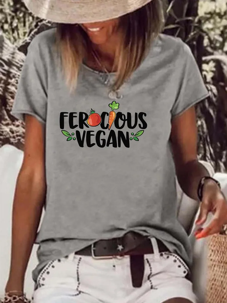 vegetarian diet Raw Hem Tee