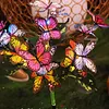 2 Pack Solar Butterfly Stake Light LED Garden Light Auto On/Off for Yard Pathway