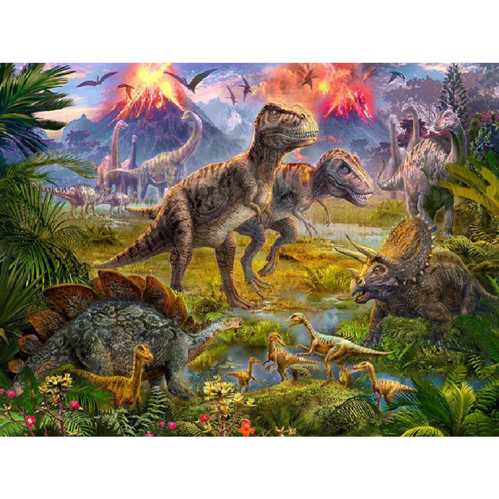 

Dinosaurs - Square Drill Diamond Painting - 50*40CM, 501 Original