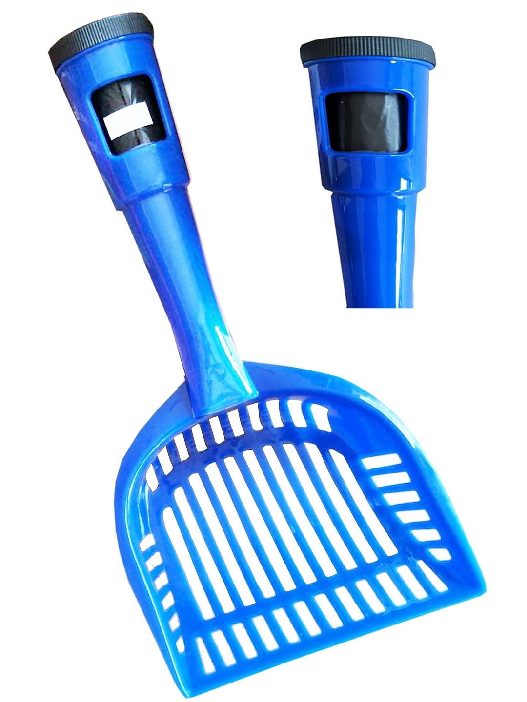 Pet Life Poopin-Scoopin Dog And Cat Pooper Scooper Litter Shovel With Built-In Waste Bag Handle Holster - vzzhome