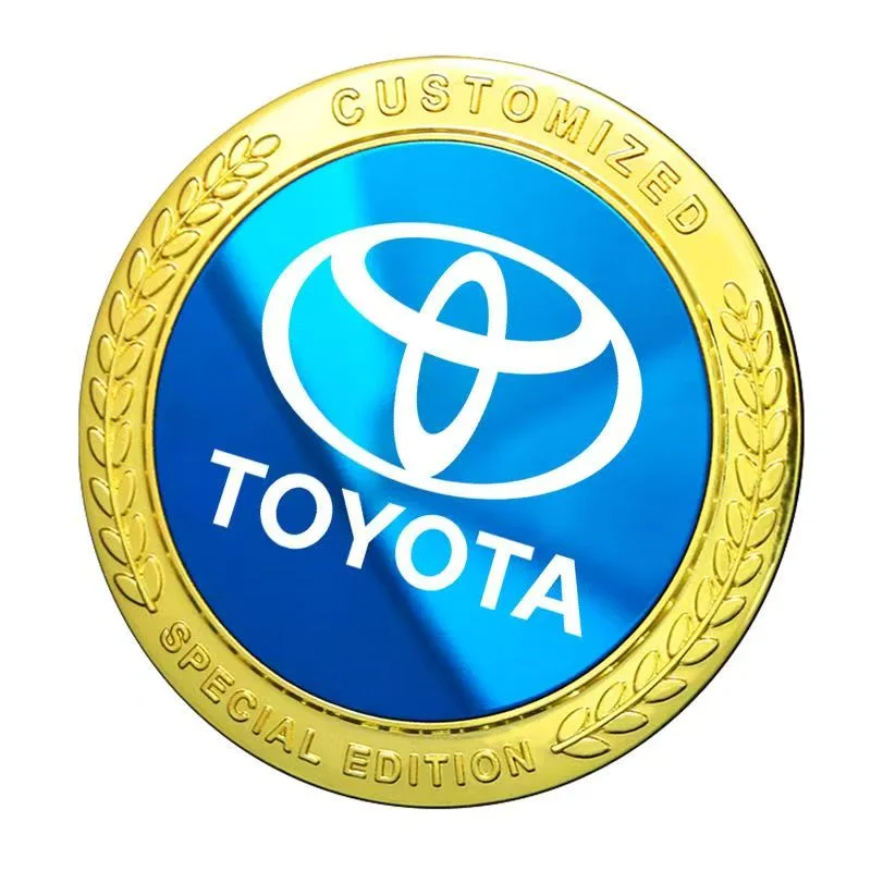 Triangle window side sticker, metal non-fading car stickers decorative stickers