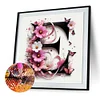 Diamond Painting-DIY Full Round Drill  Letter E
