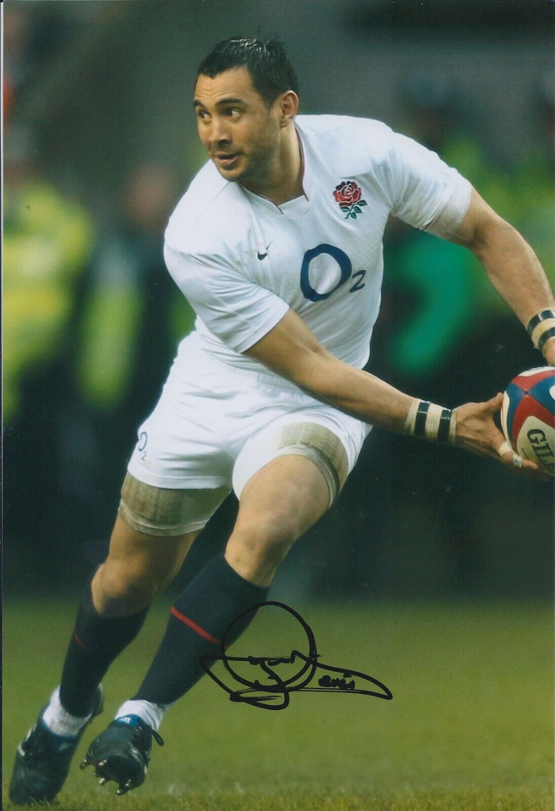 Riki FLUTEY Signed Autograph 12x8 Photo Poster painting AFTAL COA RUGBY England London Irish