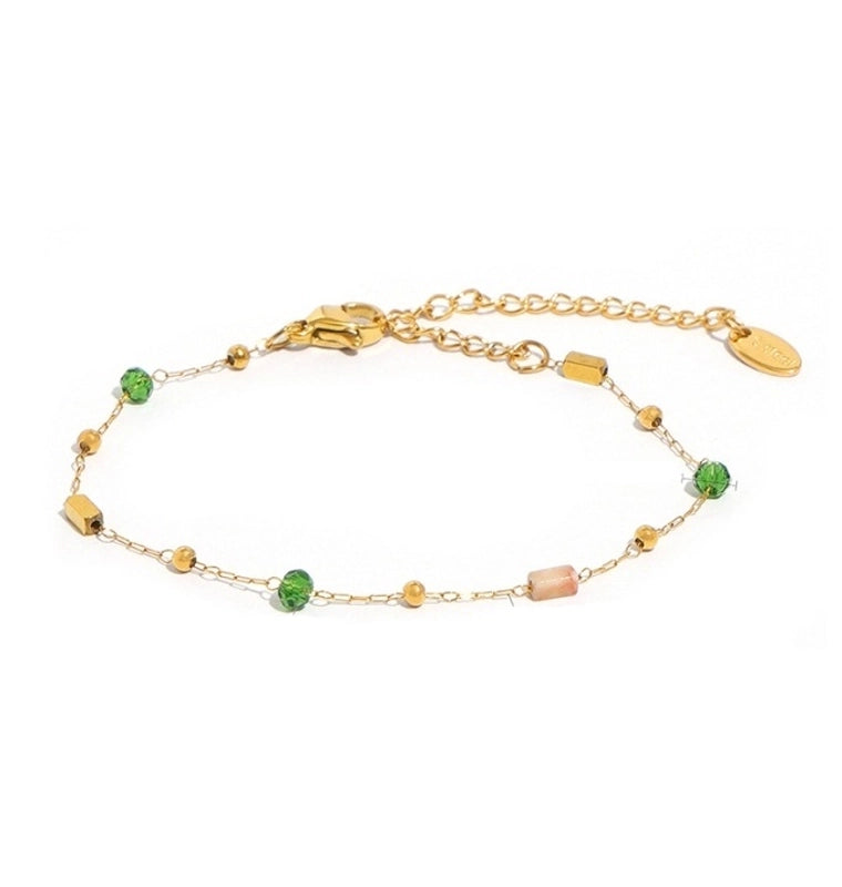 Titanium Steel Sweet Plating Printing Bracelets Necklace