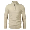 Men's half-zip pullover sweater
