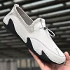 New style slip-on trendy British casual leather shoes