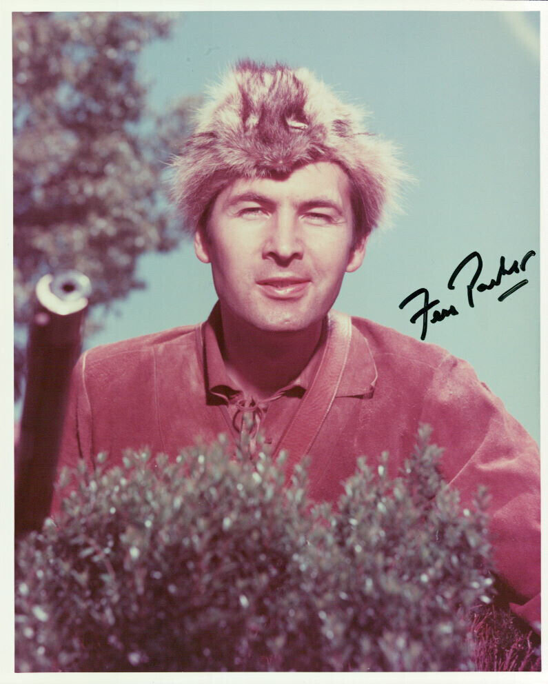 Fess Parker (Davy Crockett) signed authentic 8x10 Photo Poster painting COA