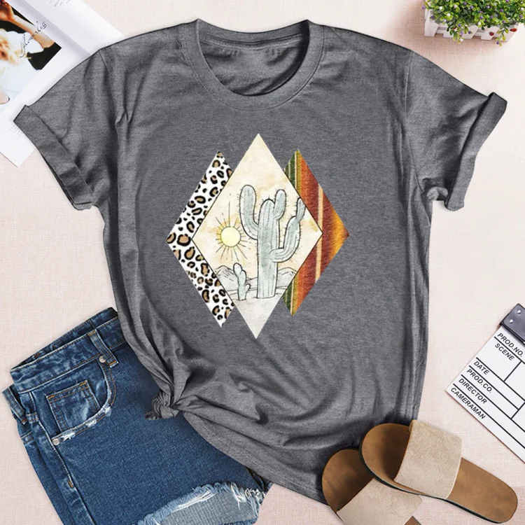 PSL-Nature Lover-Women's Western desert  T-shirt Tee -02804