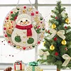 Snow DIY Diamond Painting Pendant 24cm Double-Sided Crystal Resin