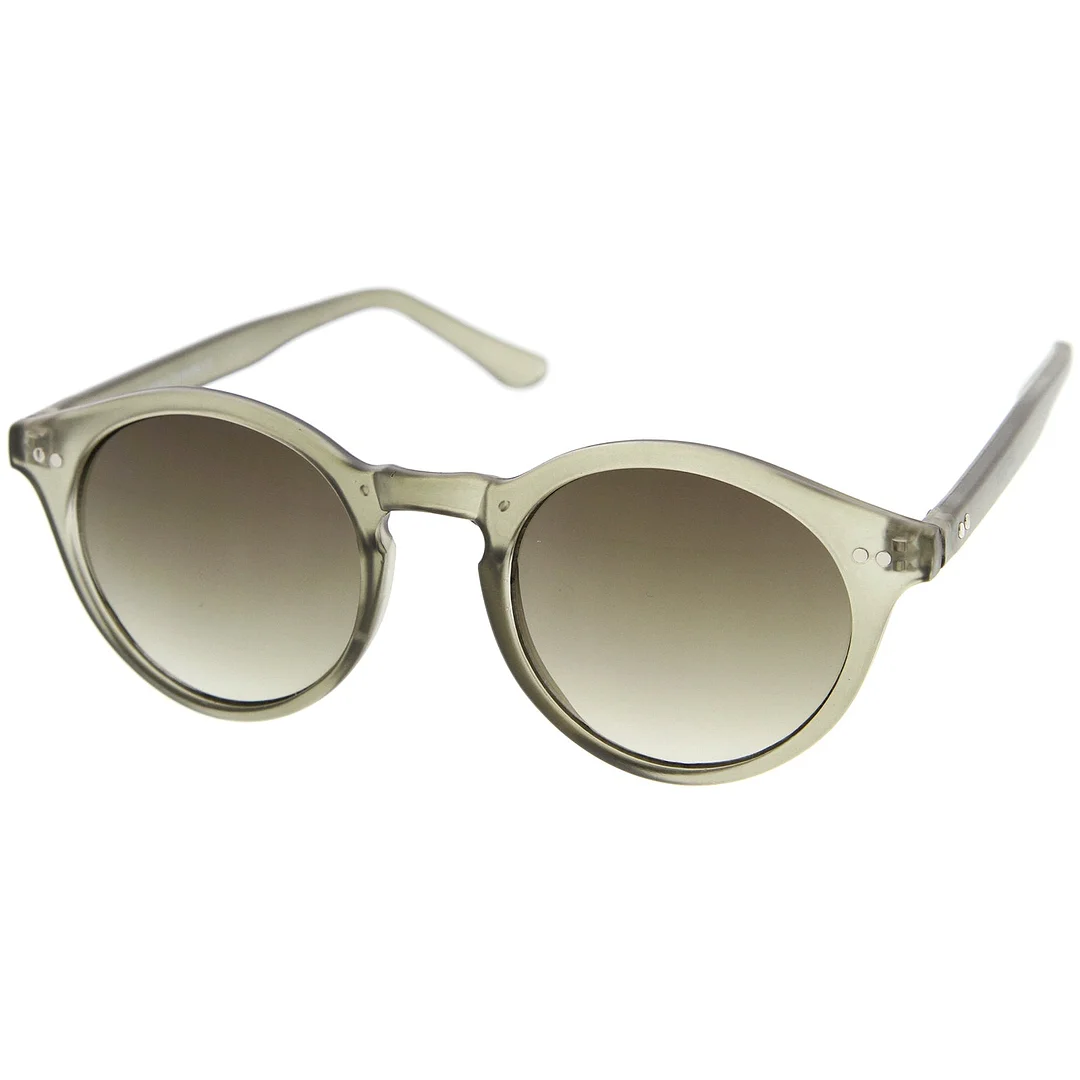 Classic Horn Rimmed Keyhole Nose Bridge P3 Round glasses 46mm