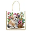 DIY Diamond Painting Linen Tote Bag