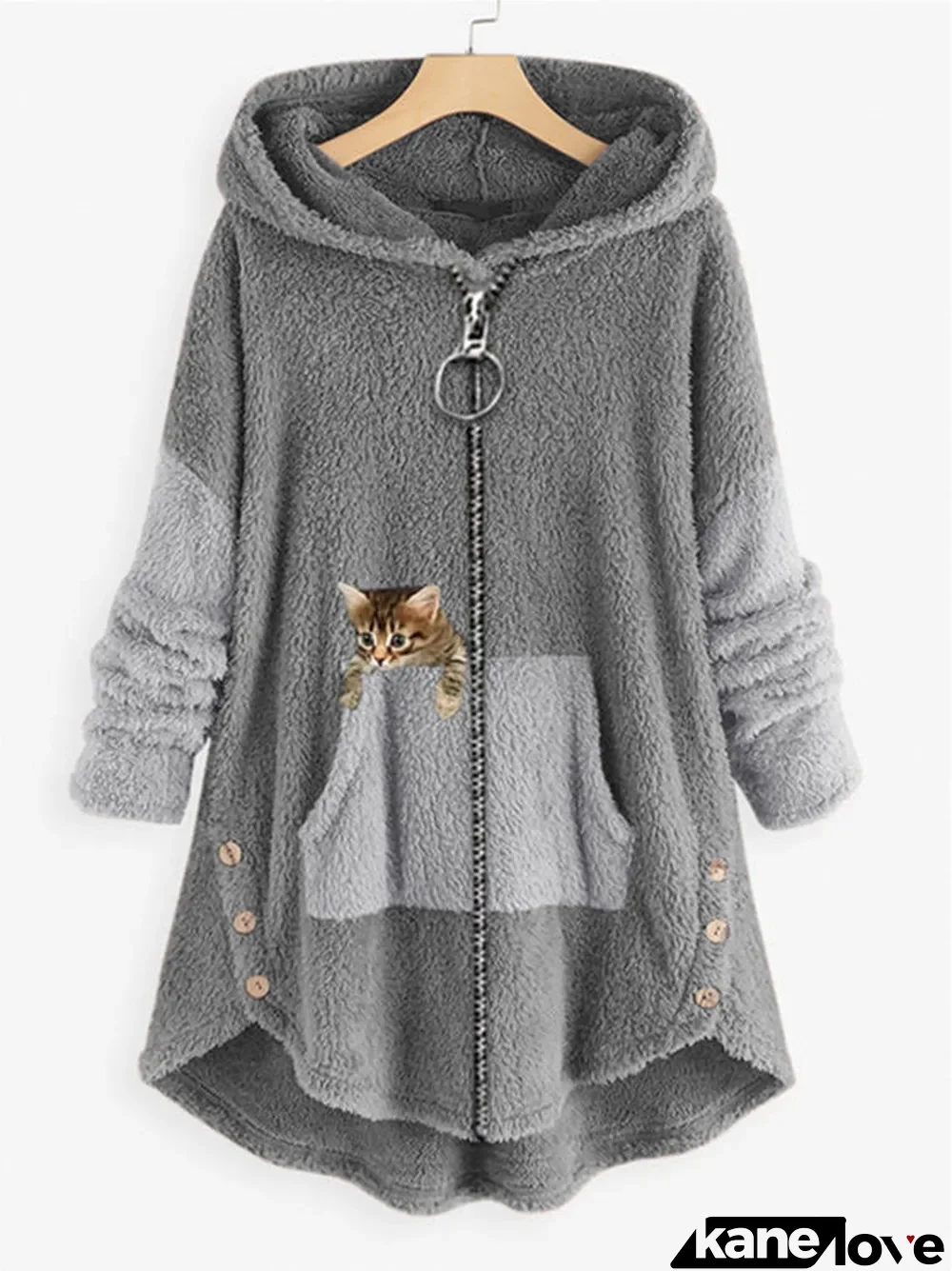 Women Pockets Color Block Regular Fit Casual Other Sweaters Coat