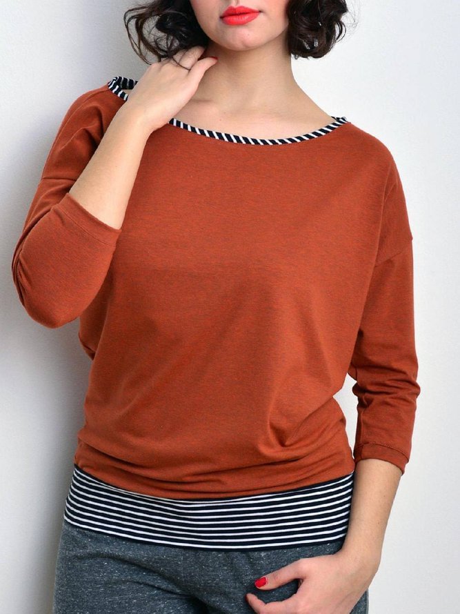 Long Sleeve Casual Round Neck Sweatshirt