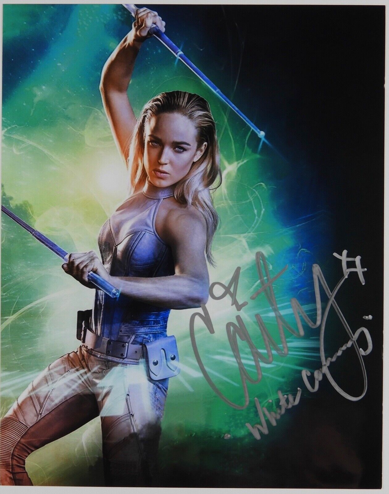 Caty Lotz Arrow White Canary Signed Autograph JSA COA 8 x 10