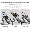 Universal Bicycle Handlebar Tablet Cell Phone Mount for Indoor Gym Treadmill