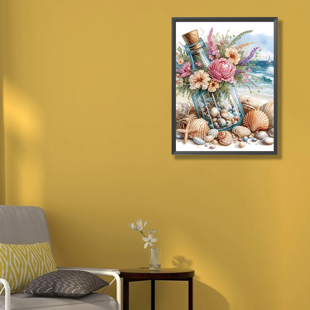 Diamond Painting - Partial Special Shaped Drill - Seashell(Canvas|30*40cm)