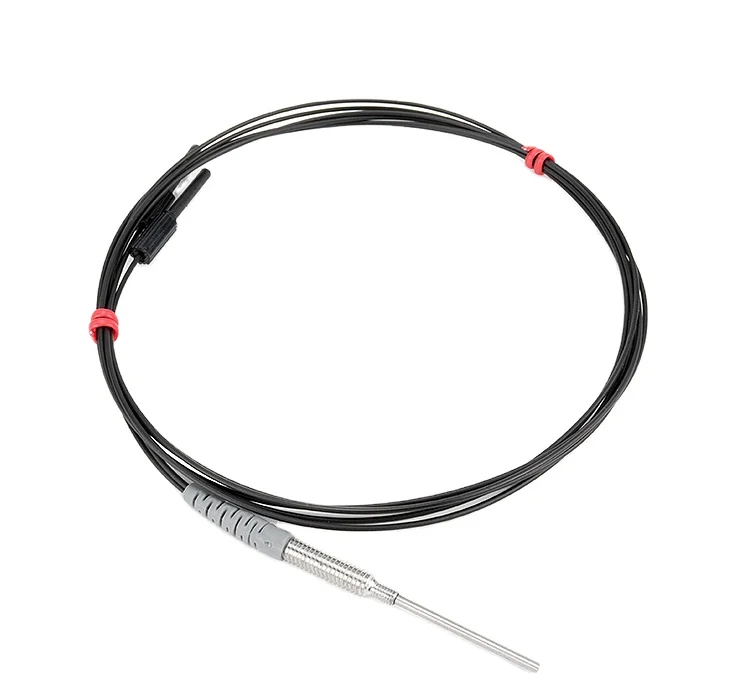 M3 M4 M6 Stainless steel Industrial Fiber Manufacturer Sensor Coaxial diffuse reflection optical fiber sensor