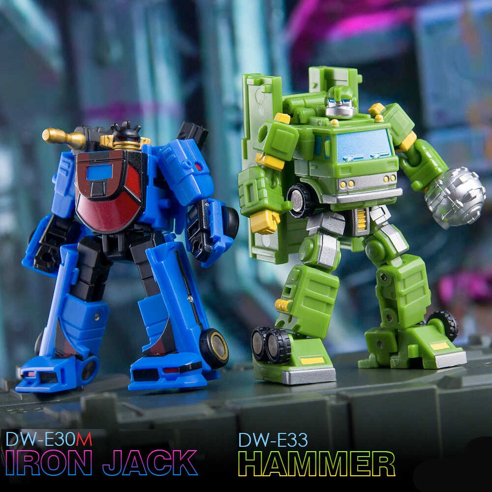 Dr.Wu DW-E30M E33 Wheeljack Bulkhead Mini Transformers Action Figure Toy Model Collectible for Kids Adults G1 Inspired Robot Toy with Poseable Joints Premium Quality Miniature Transformers Figure