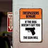 No trespassing warning - Metal Tin Signs(8*12Inch/12*16Inch)