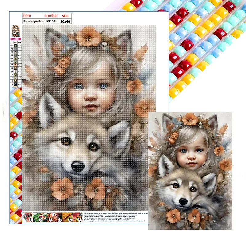 Full Square Diamond Painting Kits - CooolPlus Cute Dog Diamond Painting by  Numbers for Adults Crystal Diamond Painting Kit Arts Crafts Wall Decor Gift