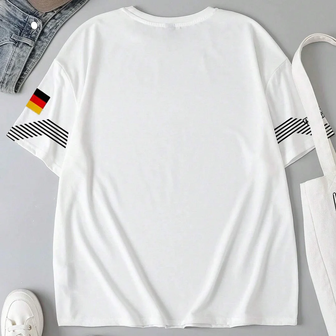 Men's EURO 2024 Loose Short Sleeve Oversized T-Shirt