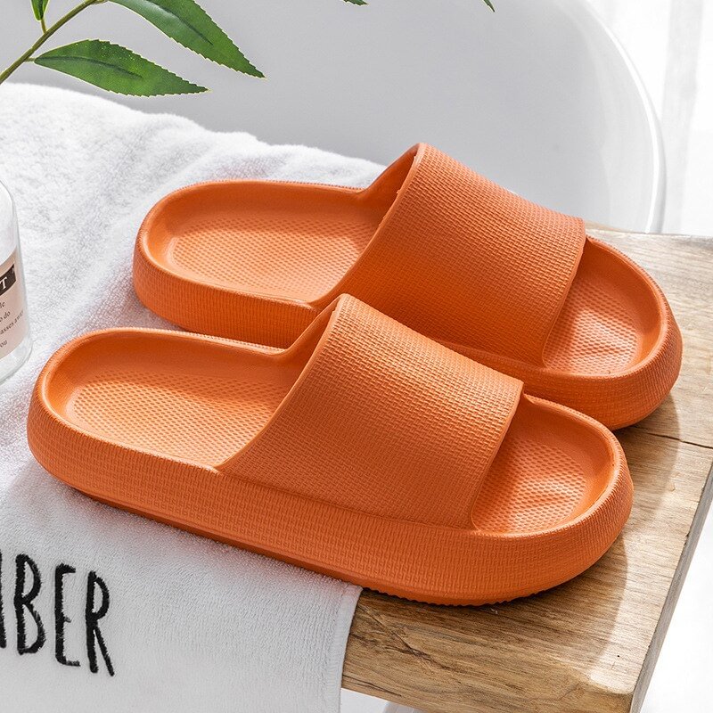 Men's Slippers Thick bottom home Bathroom bathe Non-slip slippers women summer Lovers Shoes Brand sandals