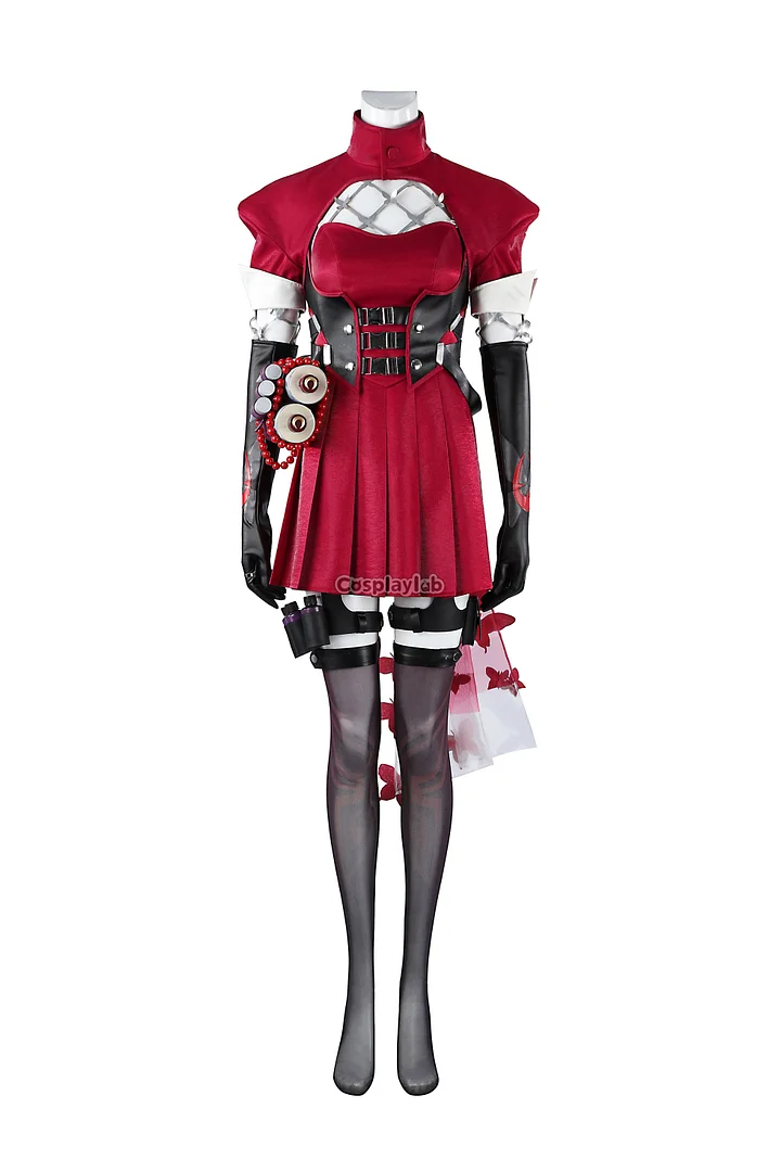 Psylocke Red Outfit Cosplay Costume