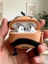 For AirPods Silicone Bearded Uncle Earphones Case Wear Resist Funny Earphone Protective Cover Shock Absorption Stylish Earphone Protection for Girls Women Teens Boys