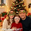 DIY Diamond Painting Christmas Glasses Frame No Lens 4pcs(Merry Christmas)