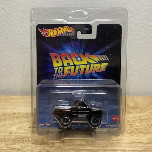 Dronehint Hot Wheels Back to the Future 1987 Toyota Pickup Truck - Black - Protector Case Toy