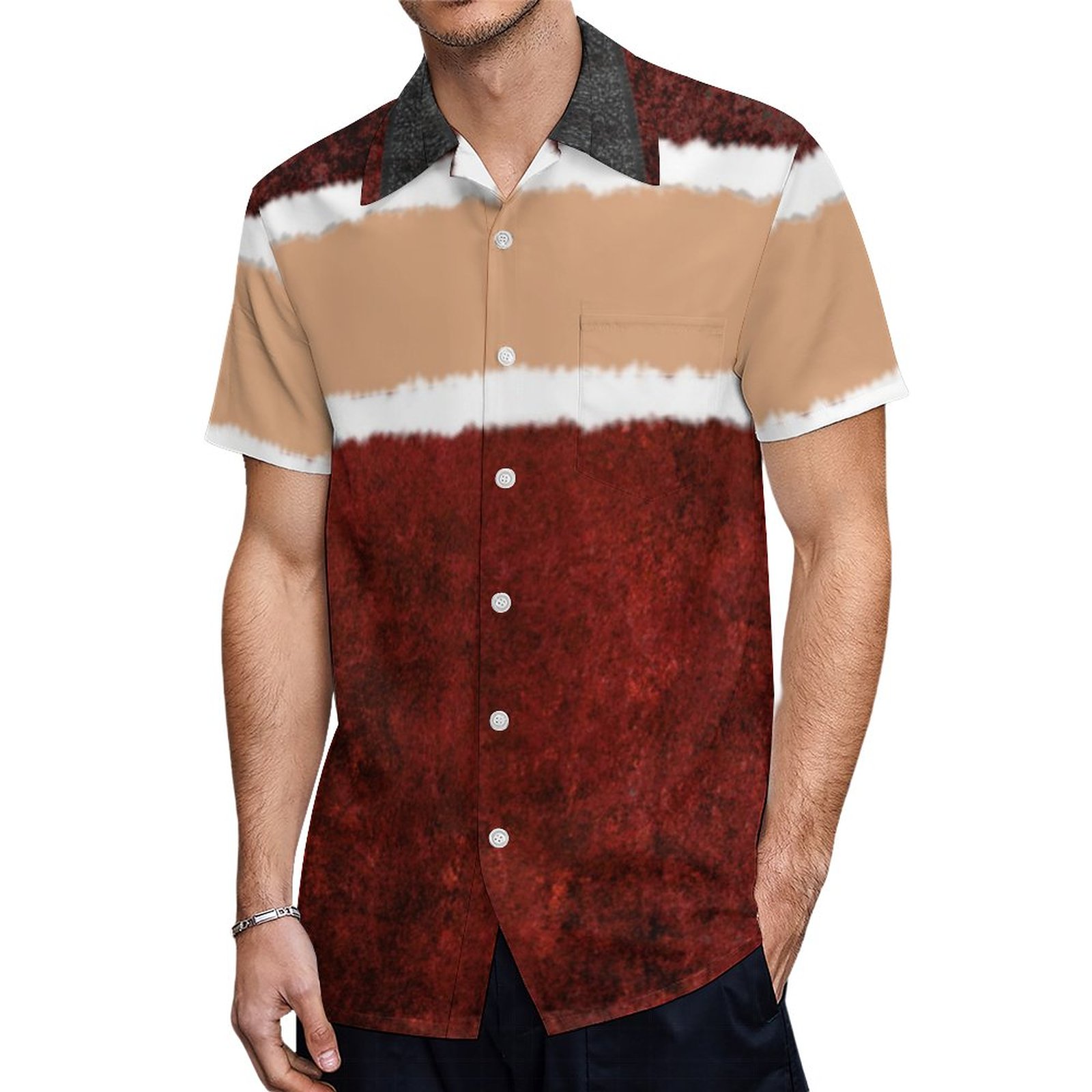 Sexy Santa Thigh High Fur Boot Skirt Medium Skin Hawaiian Shirt Mens Button Down Tropical Hawaii Beach Shirts