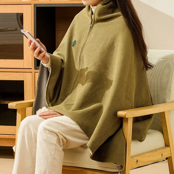 ❄️Portable Weiche elektrische Heizdecke mit Rei&szlig;verschluss Shawl☀️