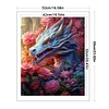 >SALE<Full Embroidery Eco-cotton Thread 11CT Print Flower Dragon Cross Stitch 50x60cm