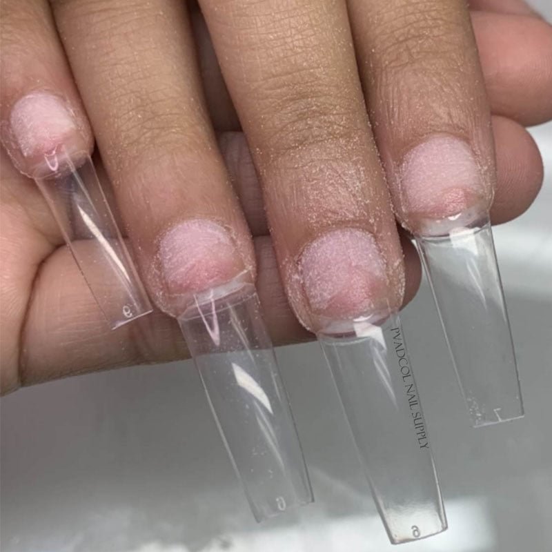 Tapered Coffin Curved False Nail Tips Half Cover French Acrylic Extension System False Nails Manicure Salon Supply 500pcs