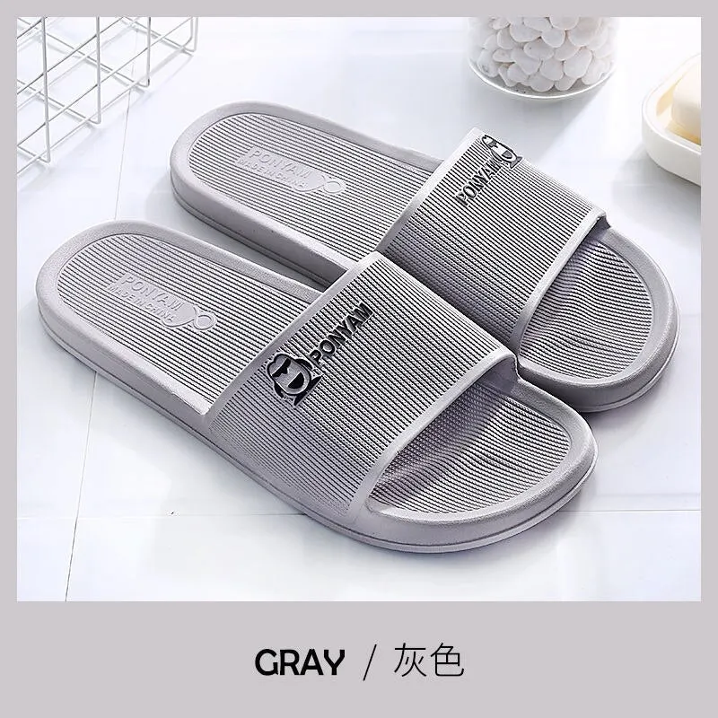 2021 new household bathroom slippers women's summer antiskid men's home plastic soft bottom bath couple women's Slippers