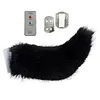 Remote Control Electric Car Tail Universal Cute Fuzzy Wagging Moving Tail Easy To Install for Auto Trunk Charm Cosplay Accessory