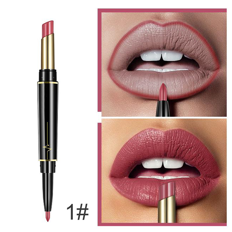 🎉Free Shipping + 16 Color Lipstick + Lip liner Combo - Lips Go Full and Defined