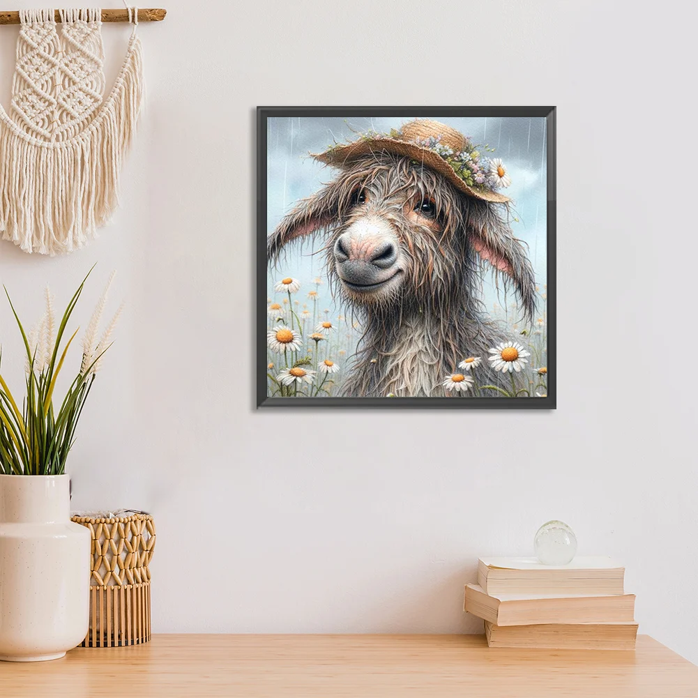 Diamond Painting - Full Round Drill - Donkey(Canvas|30*30cm)