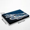 uk.everydayedeals DIY Pearl Painting With Frame - Handmade Self-Adhesive Pearls - Waves(20*30cm)