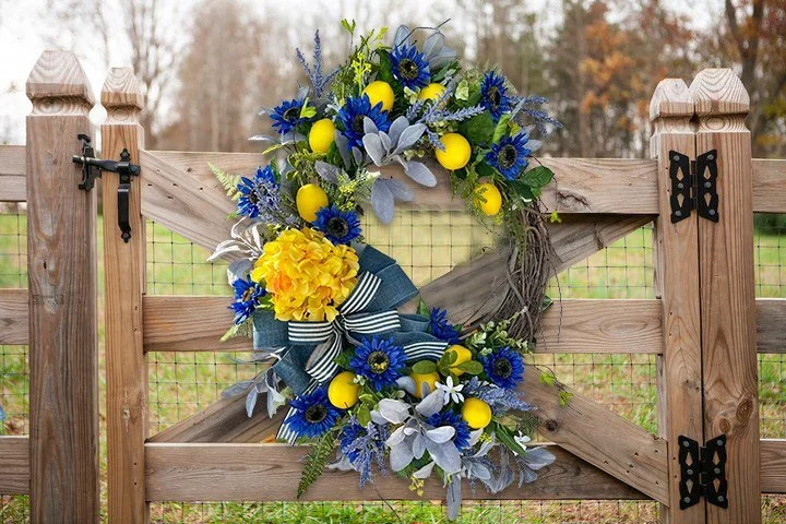 🍋Hot Sale 45%OFF🍋Spring Farmhouse Lemon Wreath-Rustic Home Decor